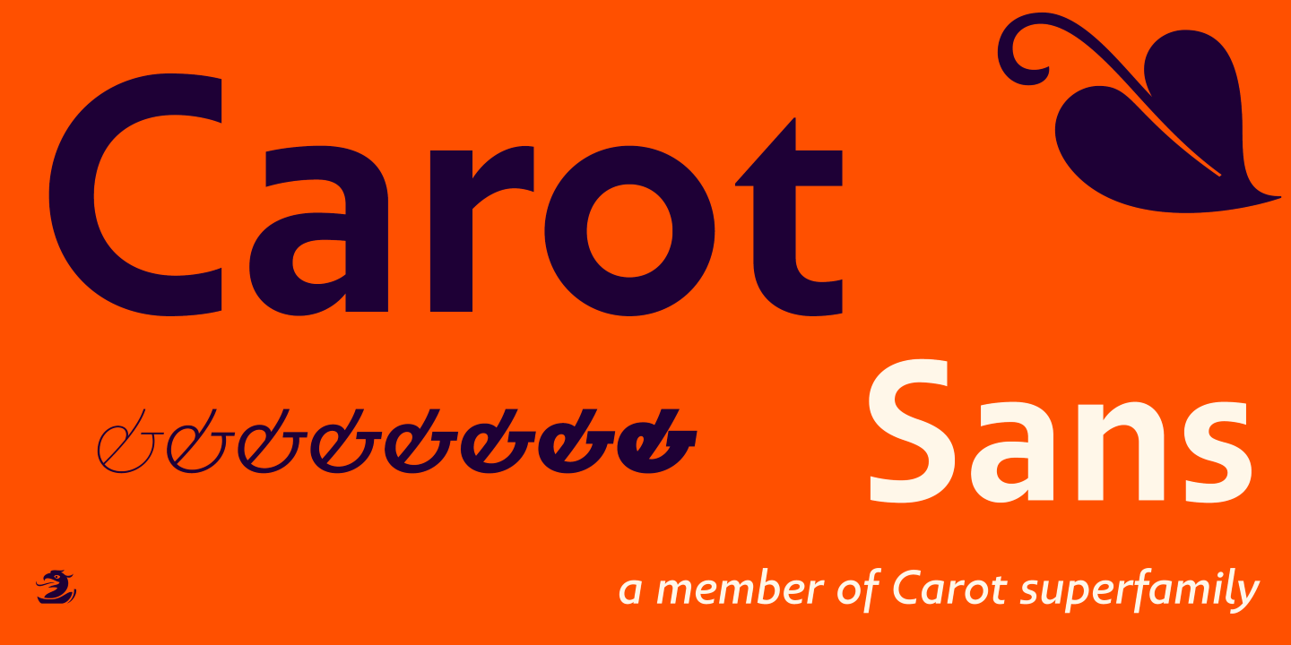Пример шрифта Carot Sans #1